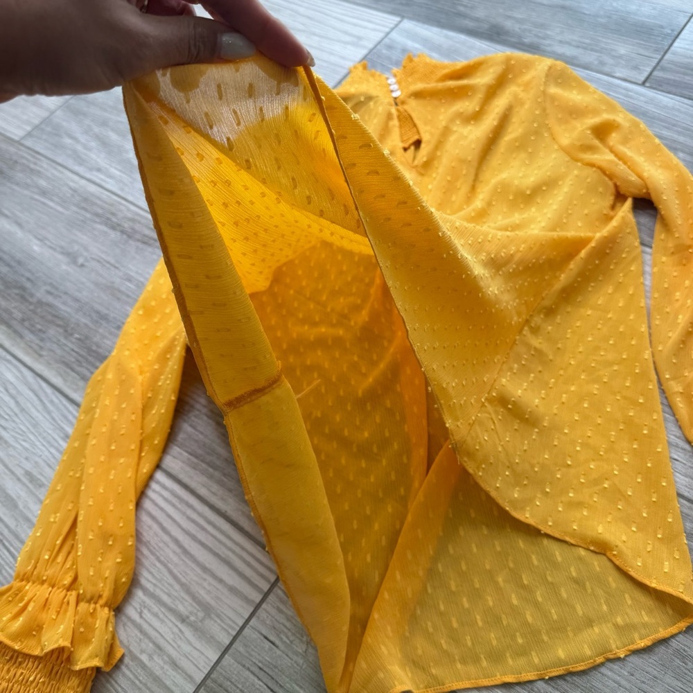ENGLISH Factory Mustard Yellow Long Sleeve Top - Picture 6 of 11